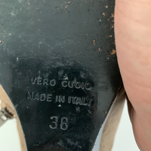 Made in Italy 🇮🇹 Leather booties size 8 - Picture 5 of 6